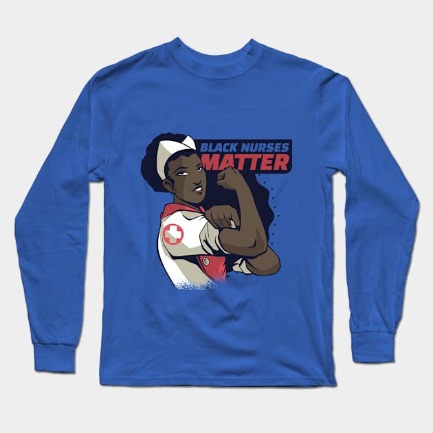 Black nurses matter Long Sleeve T-Shirt by Hmus